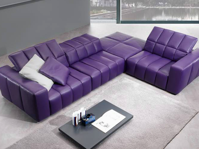    <br />(Berni modern sofa - purple)